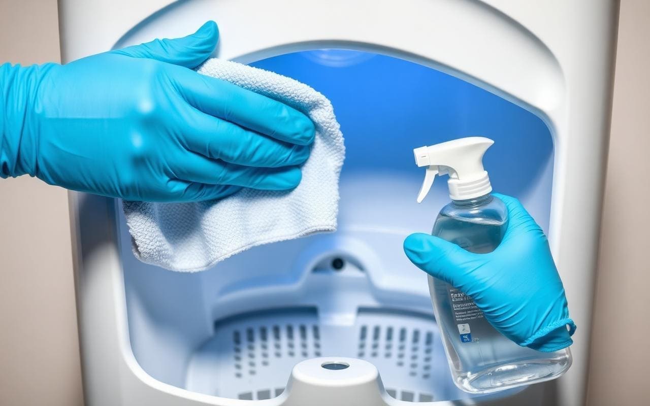 Higienização profissional de bebedouro